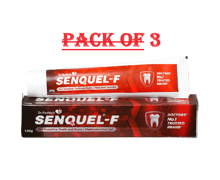 Senquel - F Foaming Medicated Oral Gel 100gm Pack Of 3