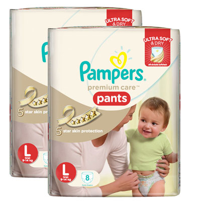 Buy Pampers Premium Care Pants New Born Extra Small size baby Diapers  NBXS 24 count Softest ever Pampers Online at Low Prices in India   Amazonin