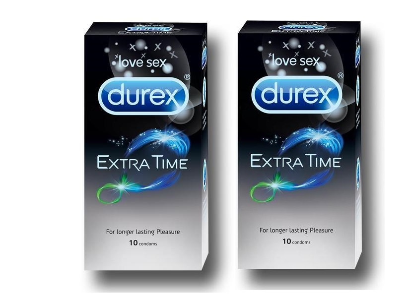 DUREX EXTRA TIME 10 CONDOMS PACK OF 2