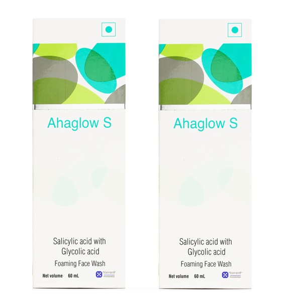 Ahaglow S Foaming Face Wash 60ml Pack Of 2