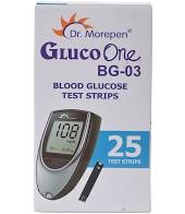 Dr. Morepen Gluco One BG-03 Blood Glucose Test Strips 25 Count