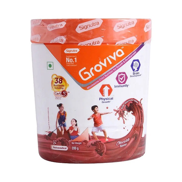 Groviva Chocolate Powder 200gm PAck Of 2