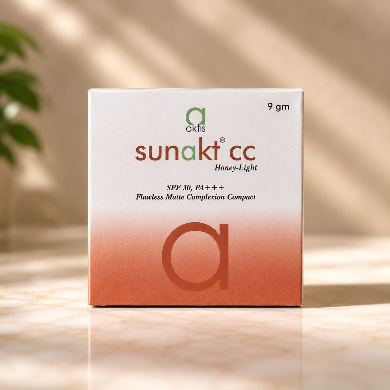 Sunakt CC Honey Light SPF 30  Flawless Matte Complexion Compact, 9 gm