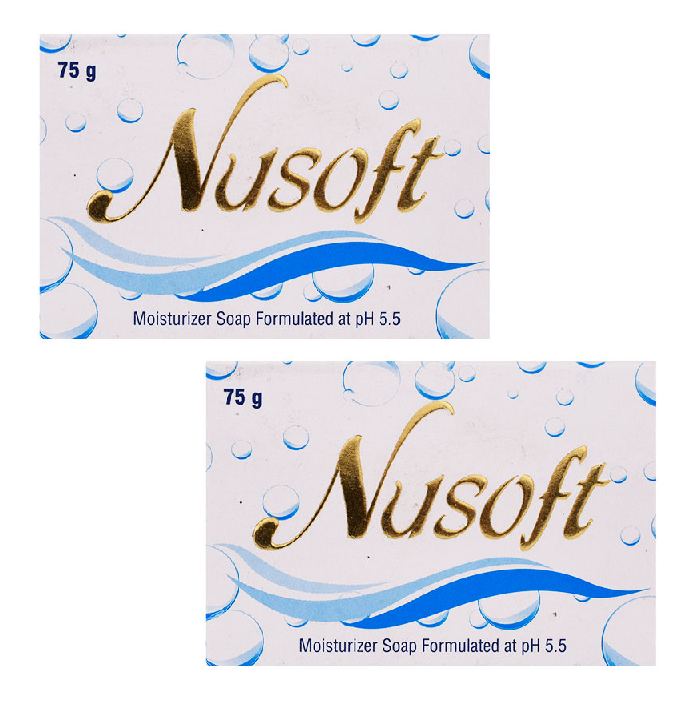 Nusoft Moisturizer Soap 75gm Pack Of 2