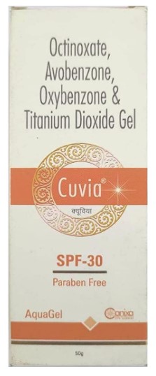 Cuvia AquaGel SPF 30 Sunscreen Gel 50gm