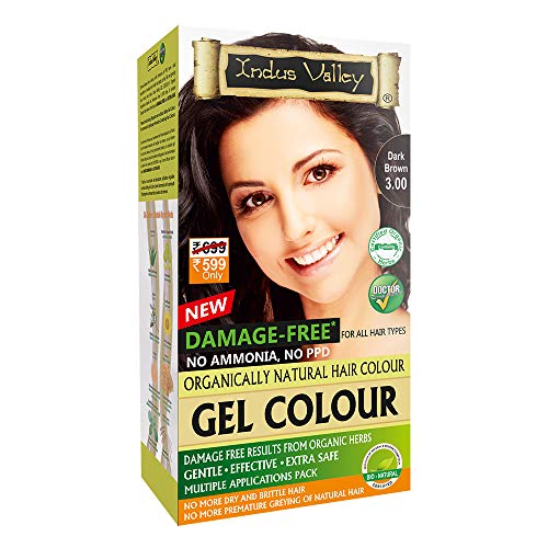 INDUS VALLEY Gel Hair Colour  Dark Brown 3   200ML