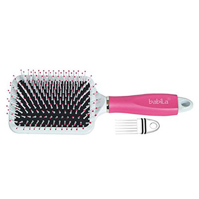 HUW Hair Cushion Brush 2in 1 cleaning co