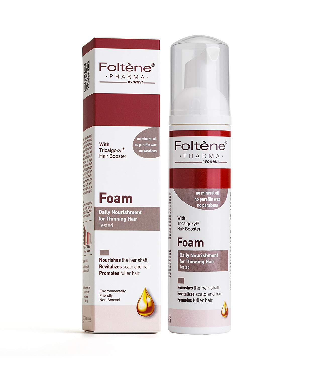 Foltene Pharma Foam For Thinning Hair Women 70 ml