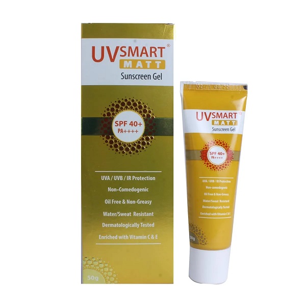 UVsmart Matt SPF 40 Plus Sunscreen Gel 50gm