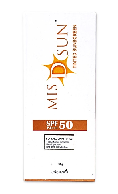 Mis D Sun Spf 50 Tinted  Sunscreen 50gm