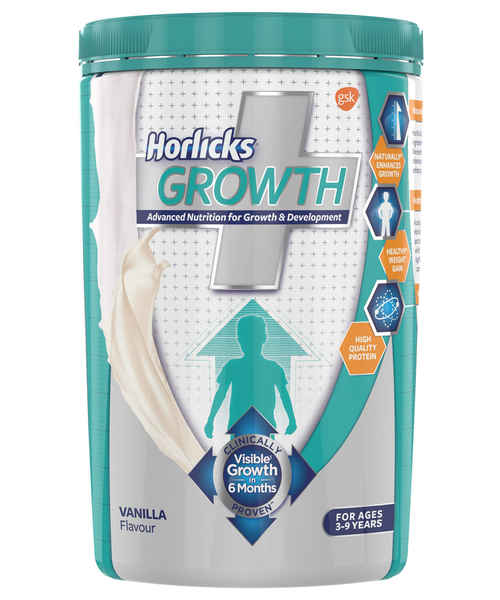 Horlicks Growth Plus – Health and Nutrition Drink 400 g Vanilla Flavor