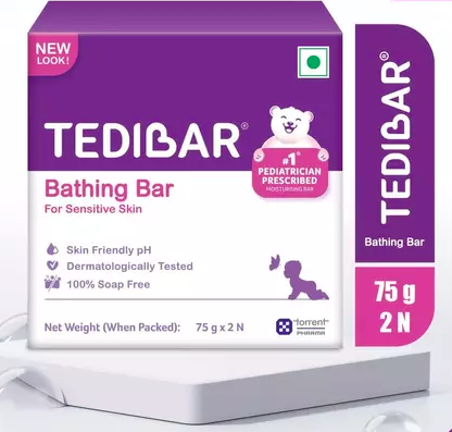 Tedibar Bathing Bar 2x75gm Pack Of 2