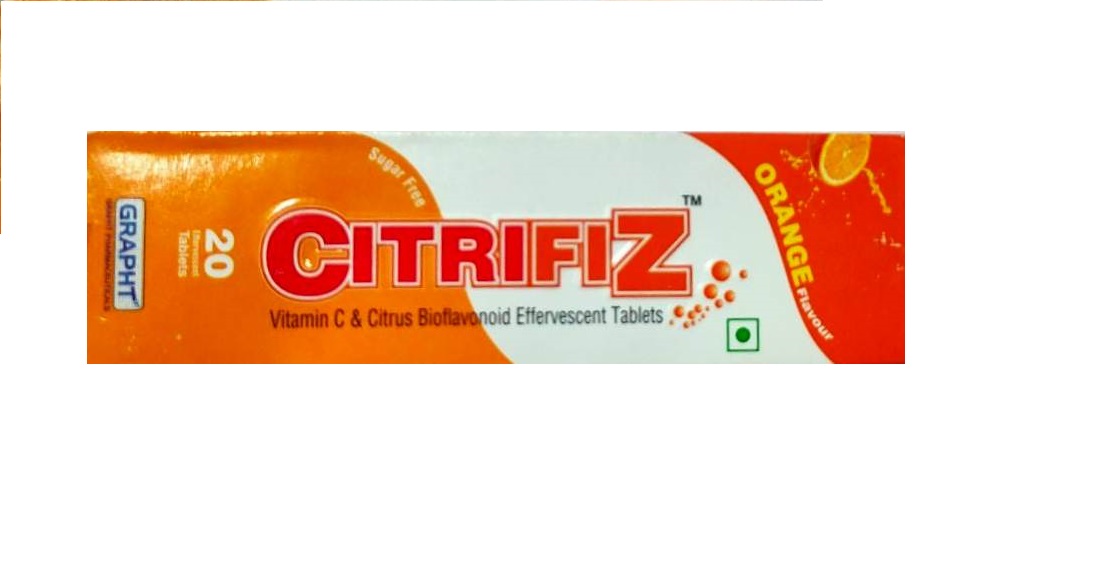 CITRIFIZ ORANGE  Vitamin C and Citrus Bioflavonoid Effervescent Tablets 20