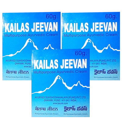 Kailas Jeevan 60 gm pack of 3