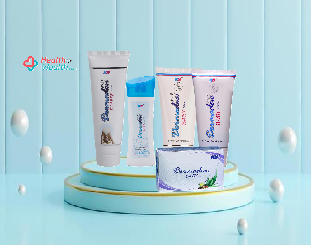 dermadew baby combo pack( lotion-80ml, cream-80gm,shampoo-80ml, Soap- 125gm)