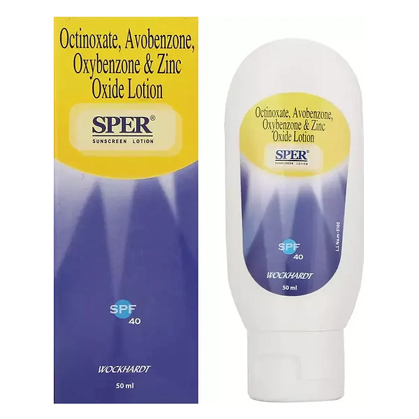 Sper Suncreen Lotion SPF 40, 50ml Pack Of 3