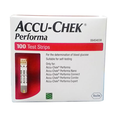 ACCU-CHEK Performa 100 Glucometer Strips