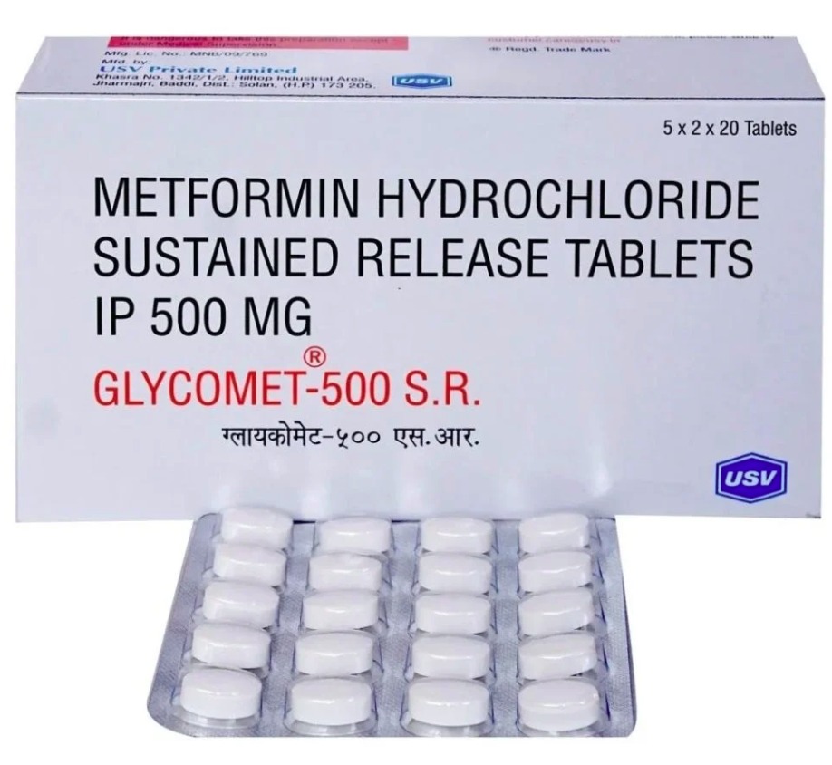 Glycomet 500 SR Tablets,packof 2