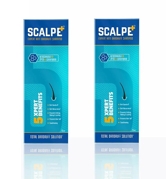Scalpe Plus Expert Anti Dandruff Shampoo 75ml Pack Of 2