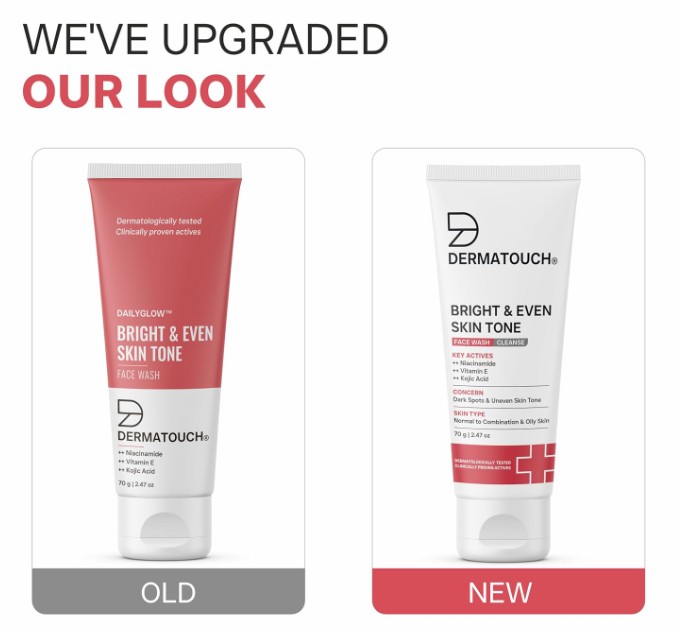 DERMATOUCH Bright and Even Tone Face Wash , 70g