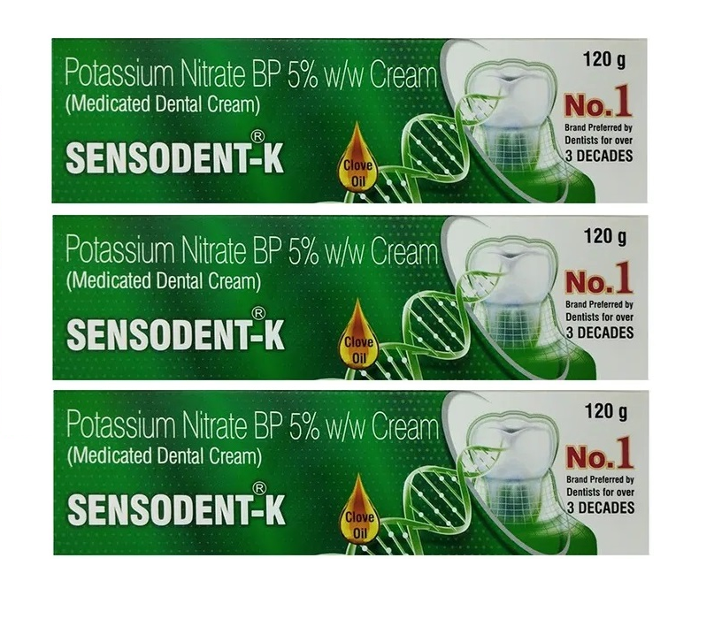 Sensodent K Medicated Dental Cream 120gm Pack Of 3