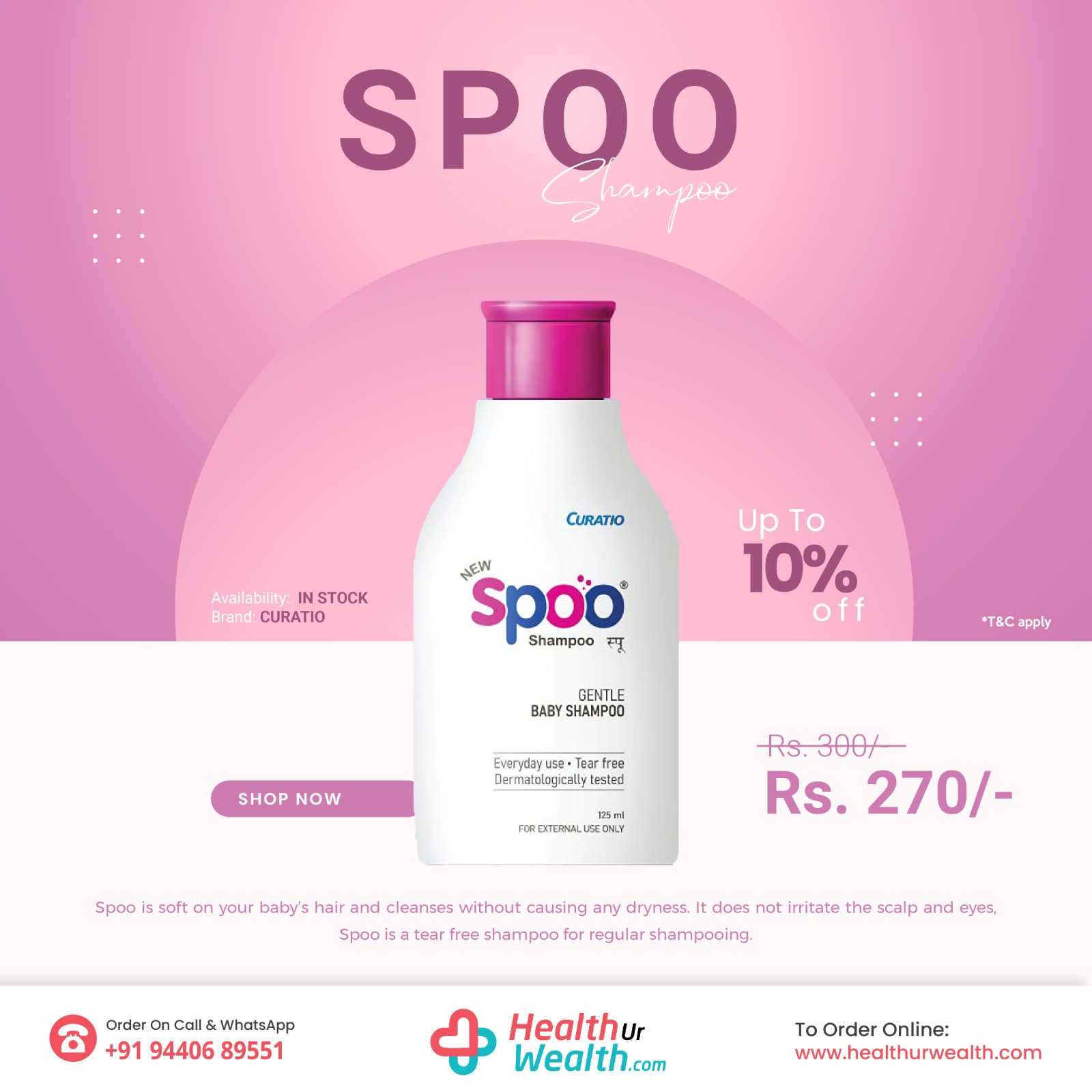 Spoo Shampoo 125ml